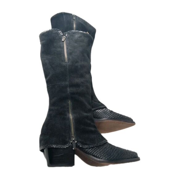 DONALD PLINER Kaydence Tall Black Boots Women's Size 9 M Knee High Retail $428 - Picture 4 of 11